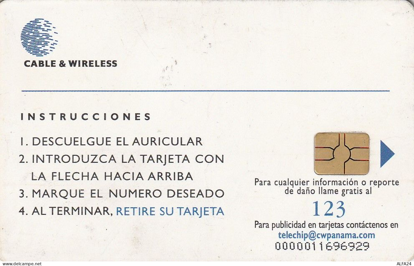 PHONE CARD PANAMA  (E57.1.5 - Panamá