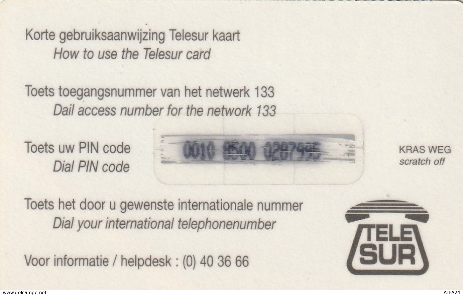 PREPAID PHONE CARD SURINAME  (E56.48.8 - Surinam