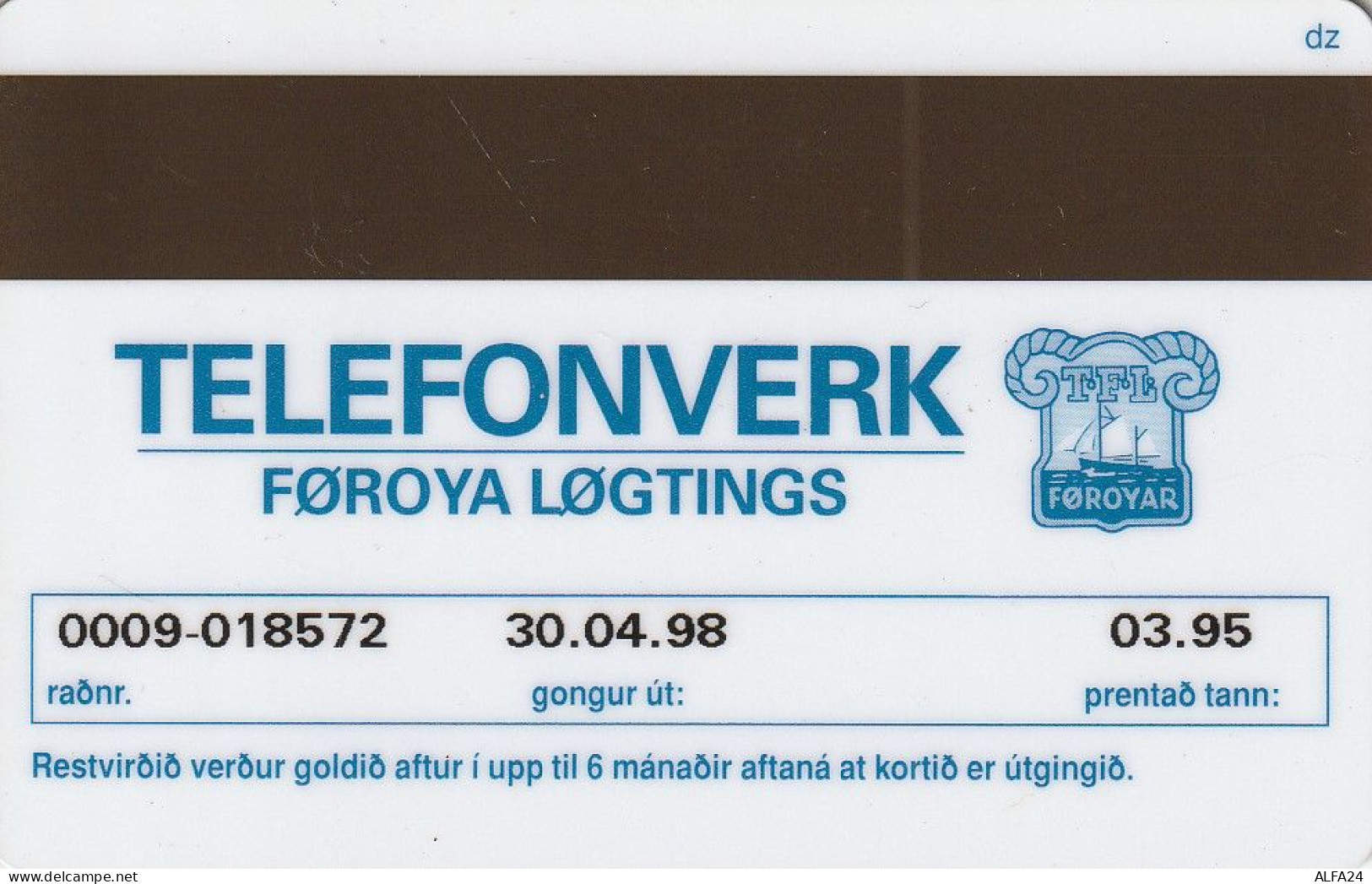 PHONE CARD FAR OER  (E56.26.8 - Faeroër