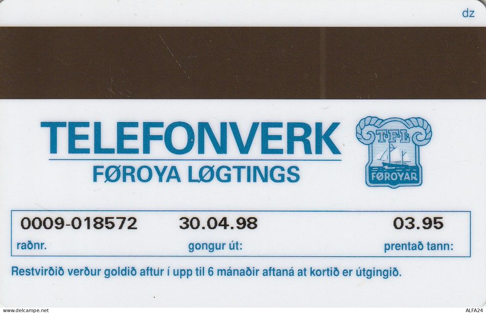PHONE CARD FAR OER  (E56.26.8 - Isole Faroe