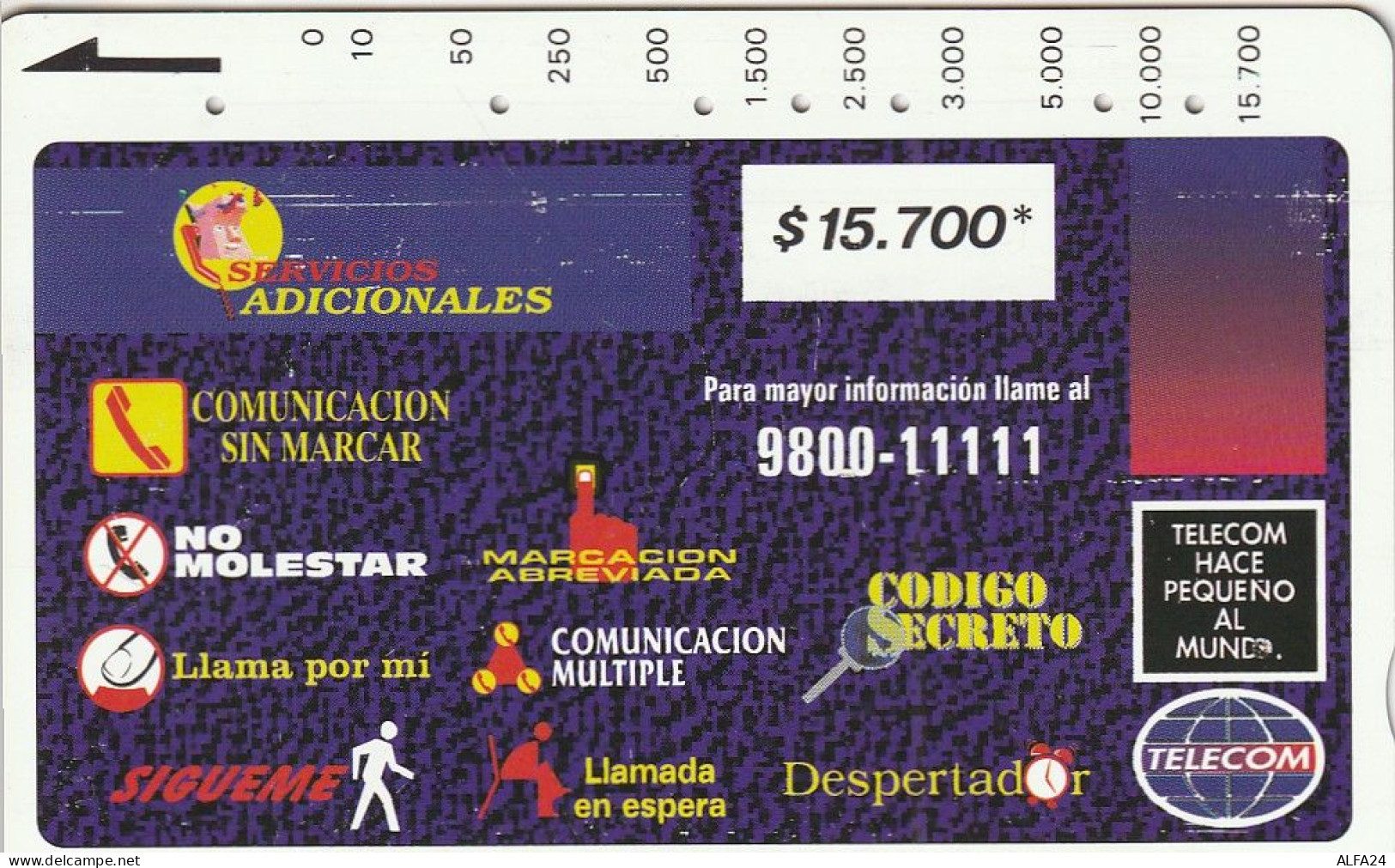 PHONE CARD COLOMBIA  (E56.20.6 - Colombie