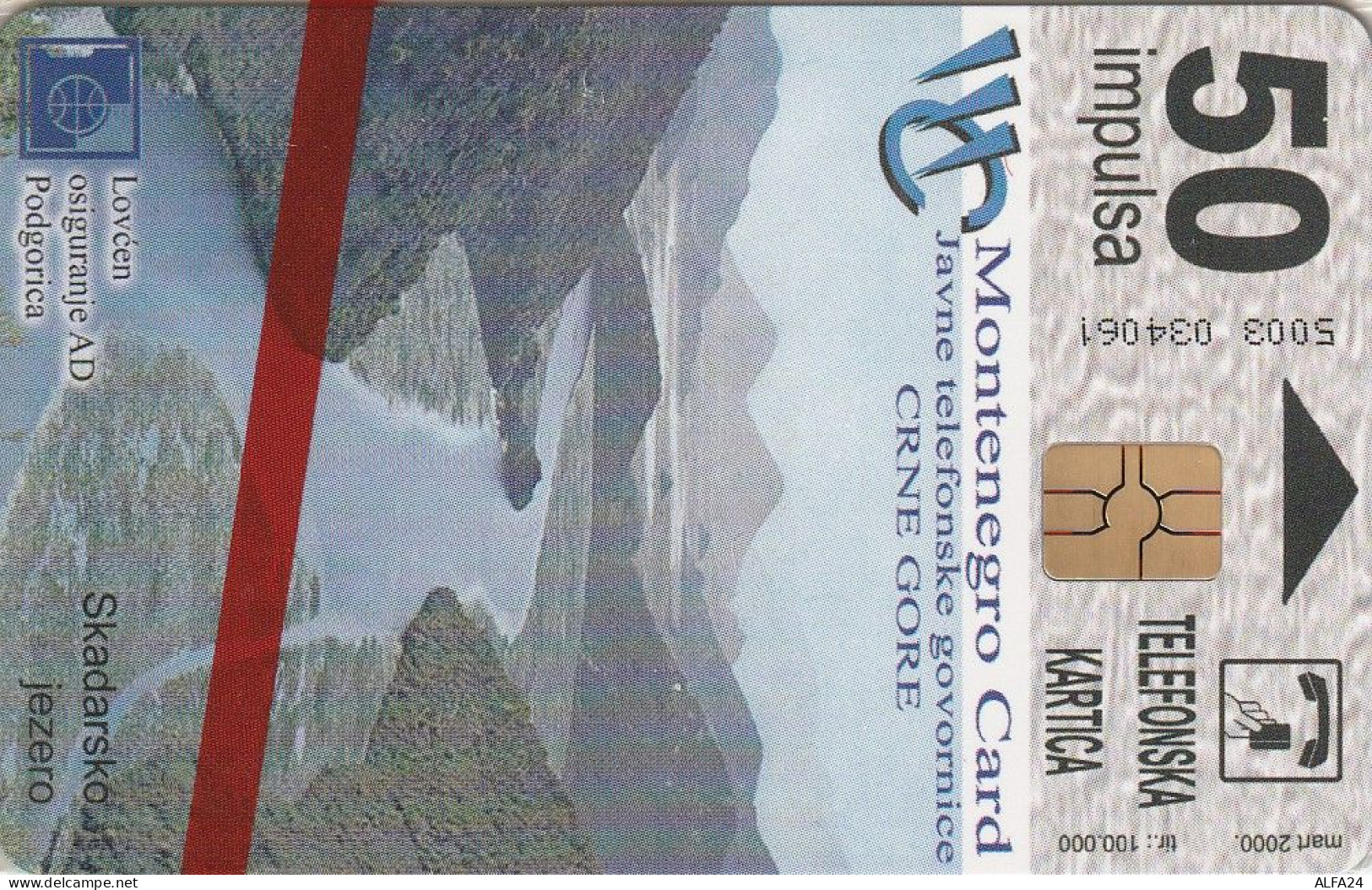 PHONE CARD MONTENEGRO BLISTER (E56.18.7 - Montenegro