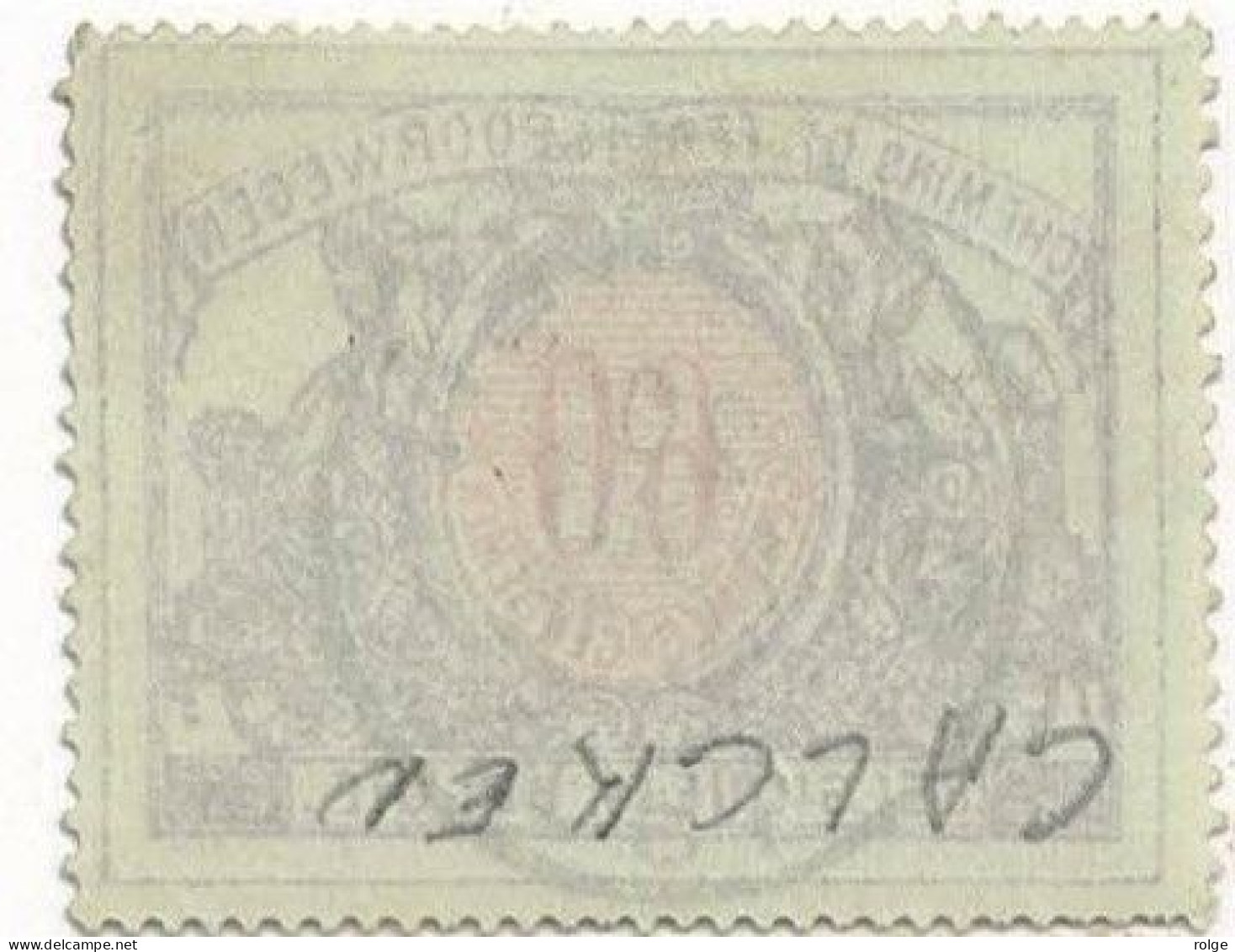 D078 CALCKEN   POSTSTEMPEL  OP SPOORWEGZEGEL N°37 - Used