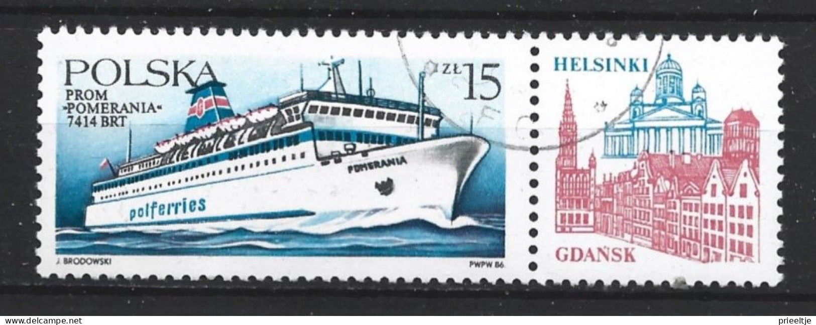 Poland 1986 Ship   Y.T. 2841 (0) - Oblitérés
