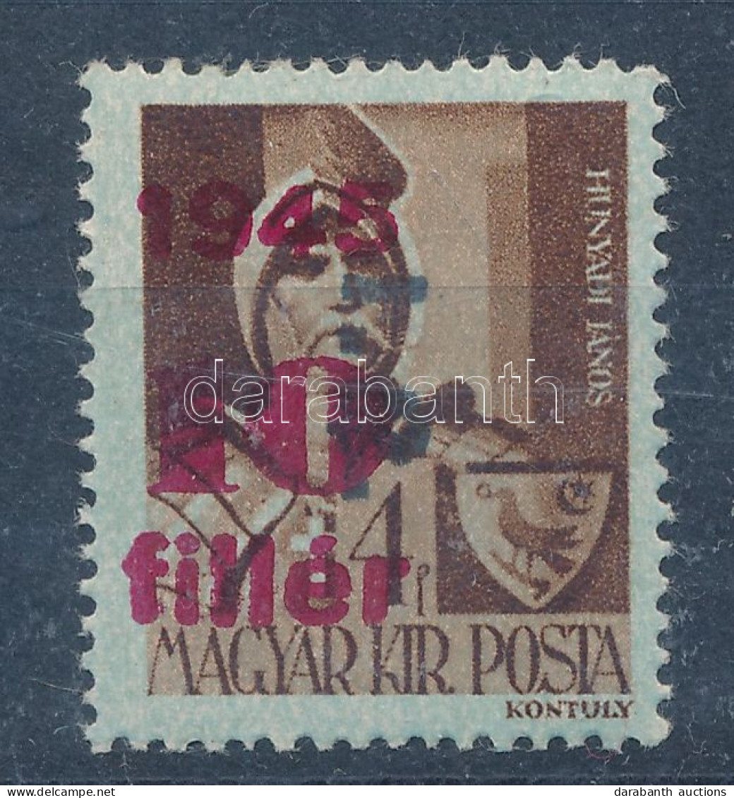 ** 1945 Kisegítő 40f/4f Eltolódott Felülnyomással - Other & Unclassified