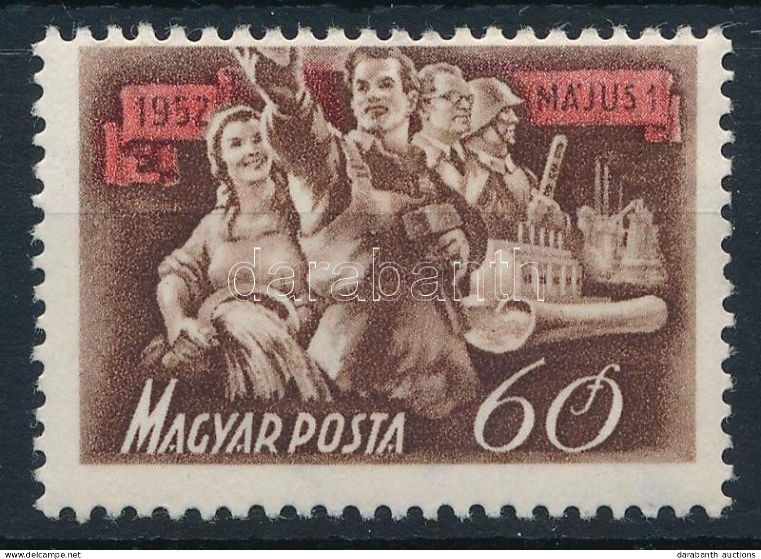 ** 1952 Május 1. 60f Elfogazva - Autres & Non Classés