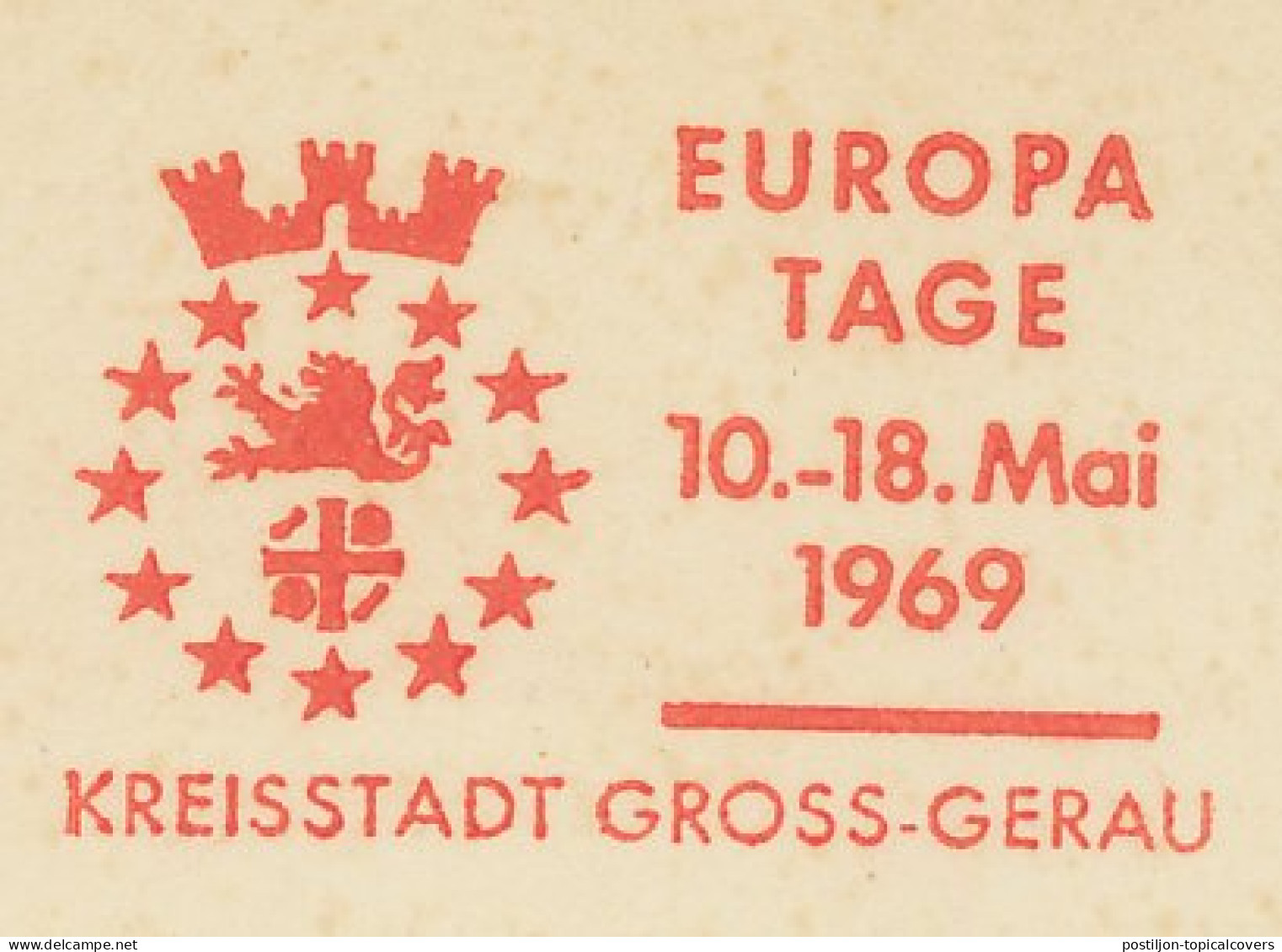 Meter Card Germany 1969 Europe Day - Institutions Européennes