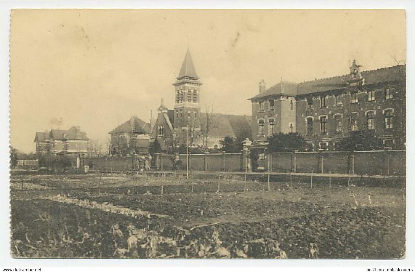 Fieldpost Postcard Germany 1917 Kitchen Garden - WWI - Gemüse