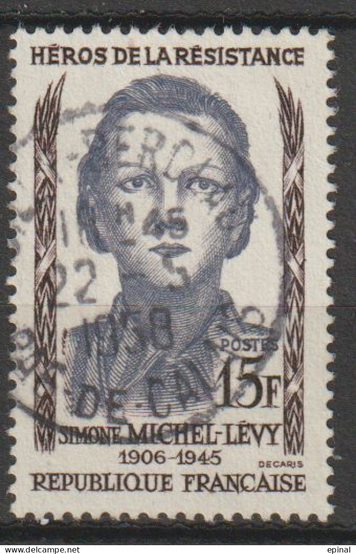 FRANCE : N° 1159 Oblitéré "TàD Rond" (Héros De La Résistance : Simone Michel-Lévy) - PRIX FIXE - - Used Stamps
