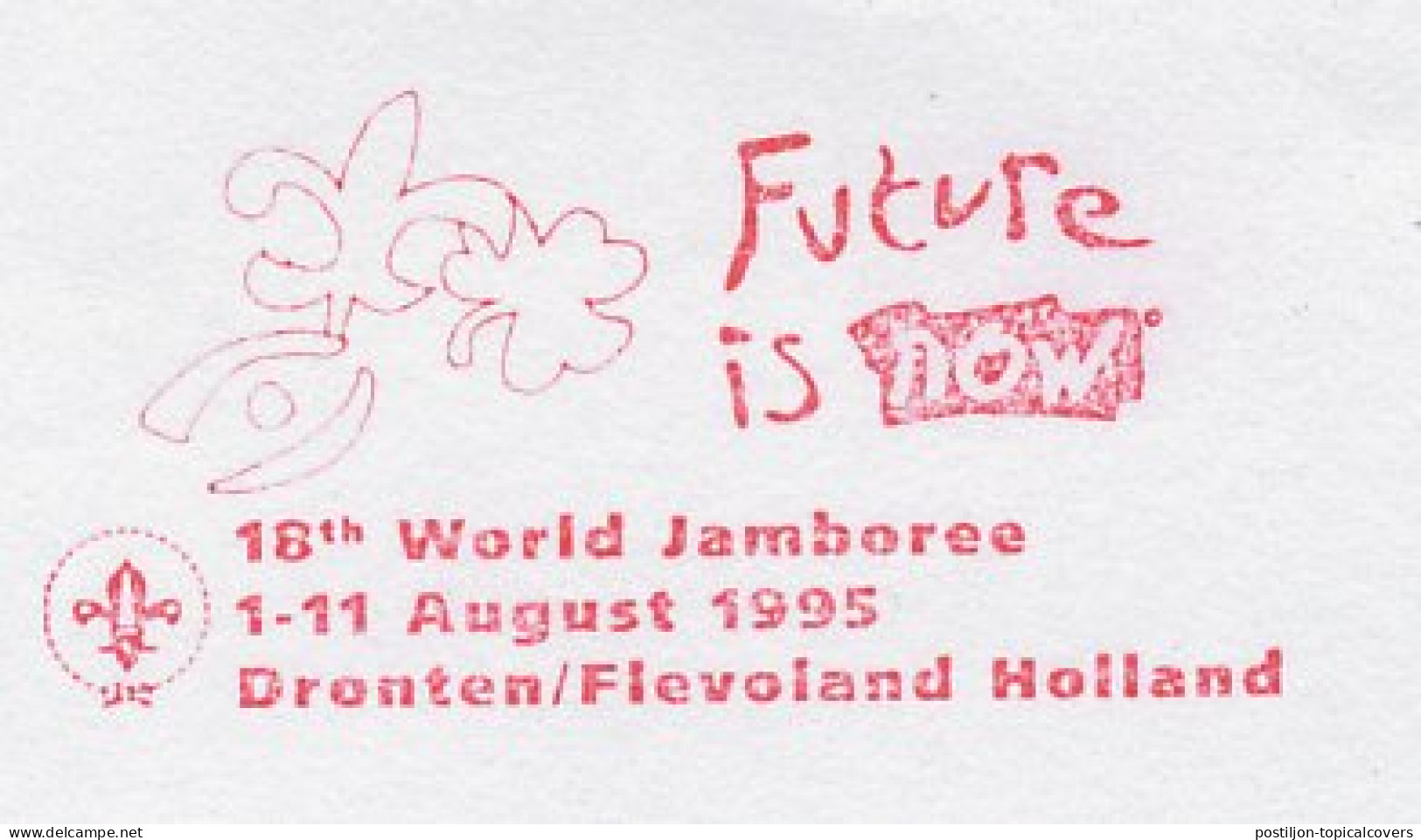 Meter Top Cut Netherlands 1995 ( FM 10884 ) 18th World Jamboree Dronten Flevoland - Future Is Now - Otros & Sin Clasificación