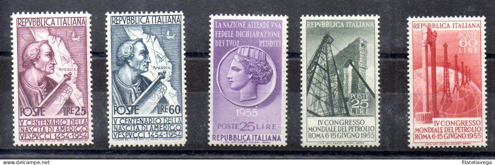 Italia Series Nº Yvert 686/87 + 691 + 692/93  ** - 1946-60: Neufs