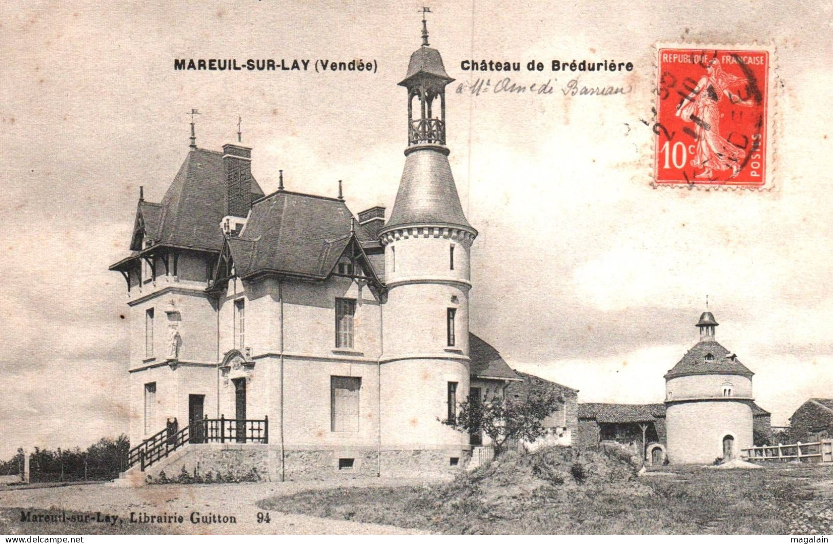 Mareuil Sur Lay : Château De Brédurière - Mareuil Sur Lay Dissais