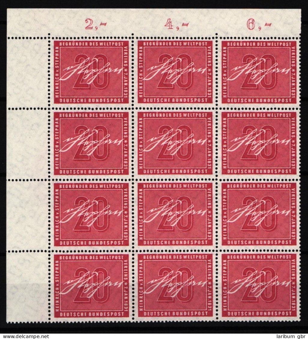 BRD Bund 227 Postfrisch 12er Block Vom Eckrand #KT359 - Other & Unclassified