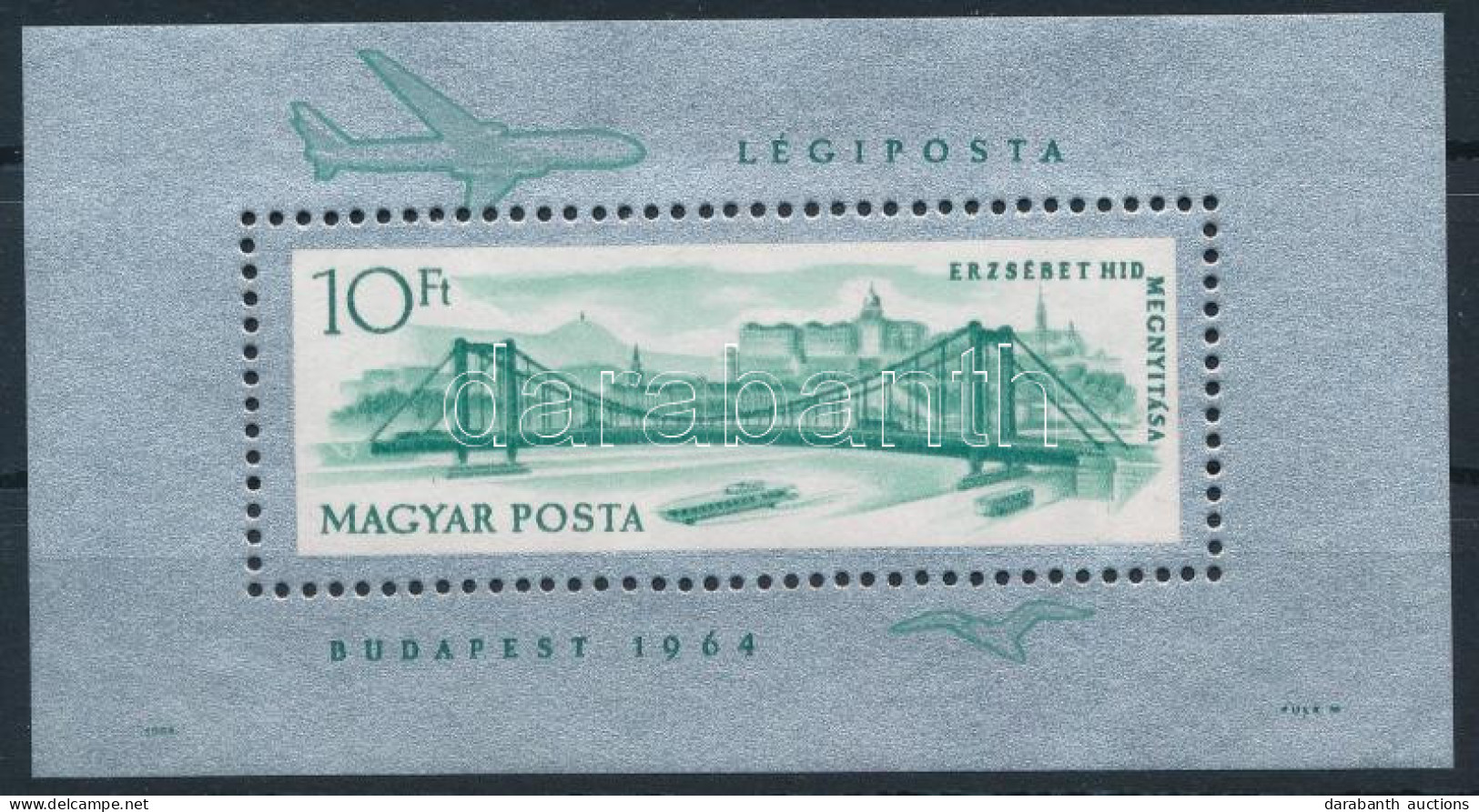 ** 1964 Erzsébet Híd Zárt Fogazással (4.000) - Autres & Non Classés