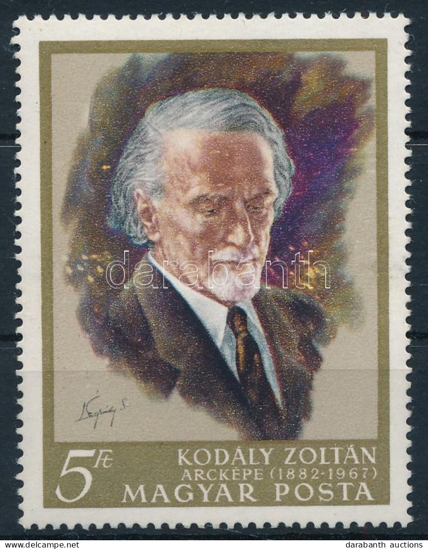 ** 1968 Kodály Zoltán (I.) 5Ft Festékezési Hibával - Altri & Non Classificati