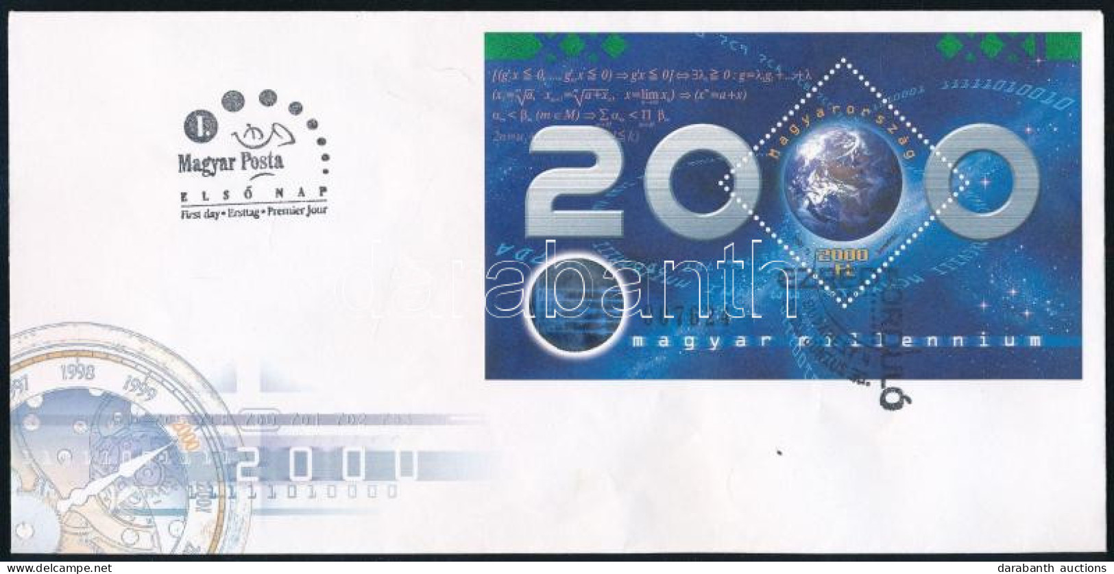 2000 Ezredforduló - Jeles Magyarok Blokk FDC-n (5.000) - Autres & Non Classés