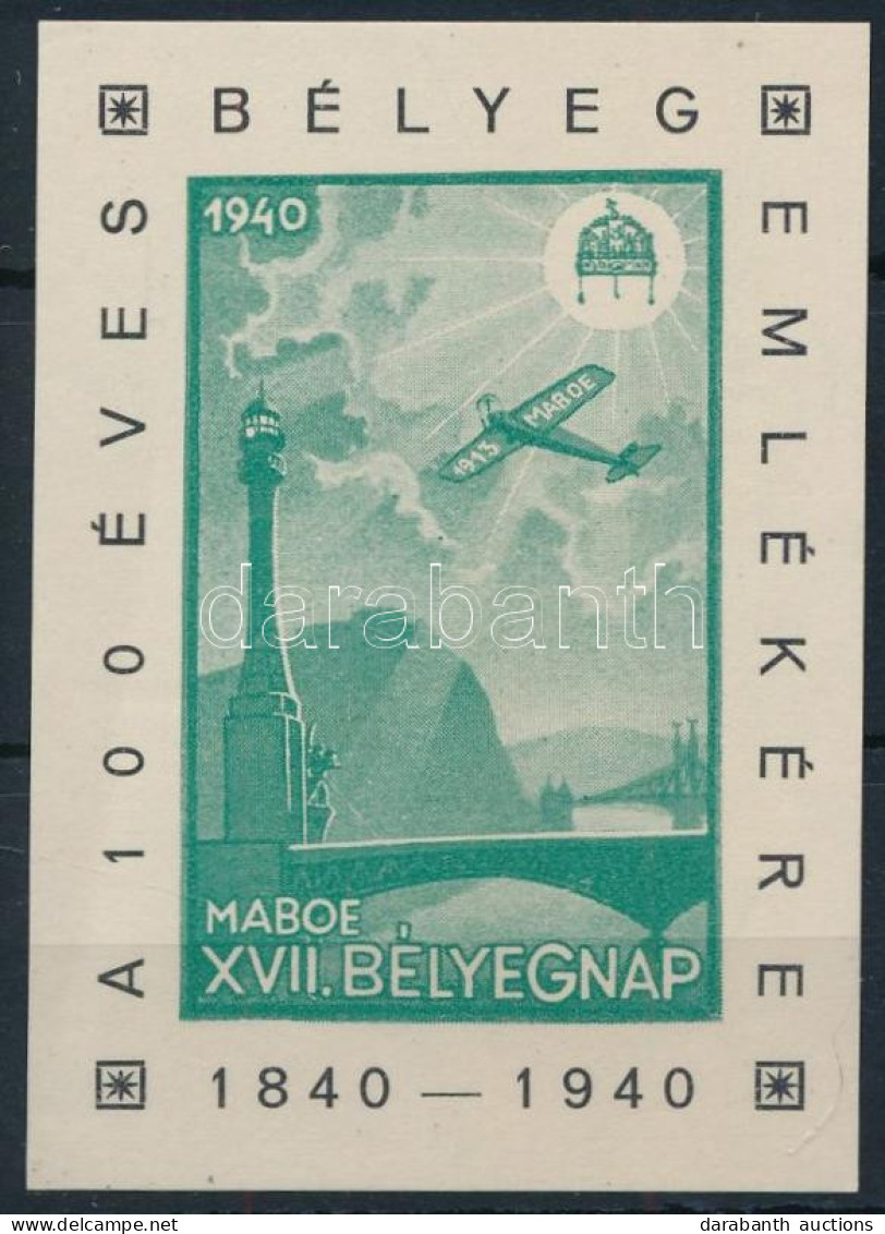 ** 1940 MABOE XVII. Bélyegnap Emlékív - Sonstige & Ohne Zuordnung