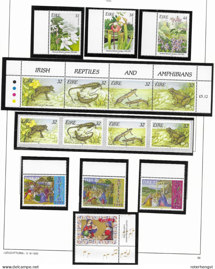 Ireland Mnh ** 1995 (6 Scans) 101 Euros - Komplette Jahrgänge