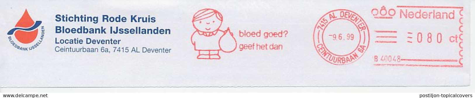 Meter Top Cut Netherlands 1999 Blood - Donor - Dick Bruna - Red Cross