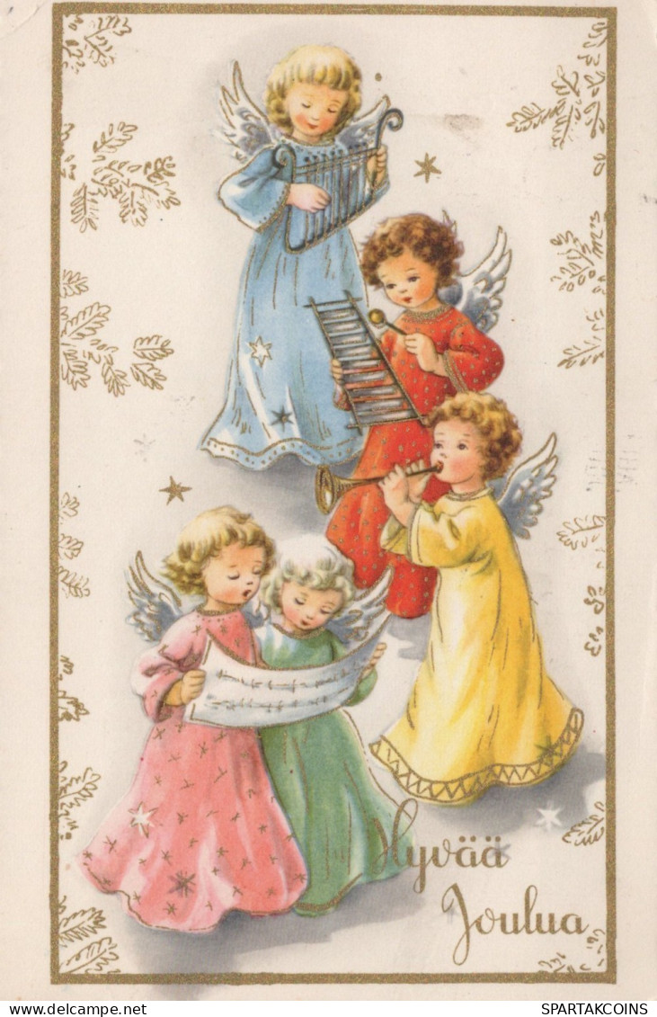 ANGE NOËL Vintage Carte Postale CPSMPF #PAG857.FR - Anges