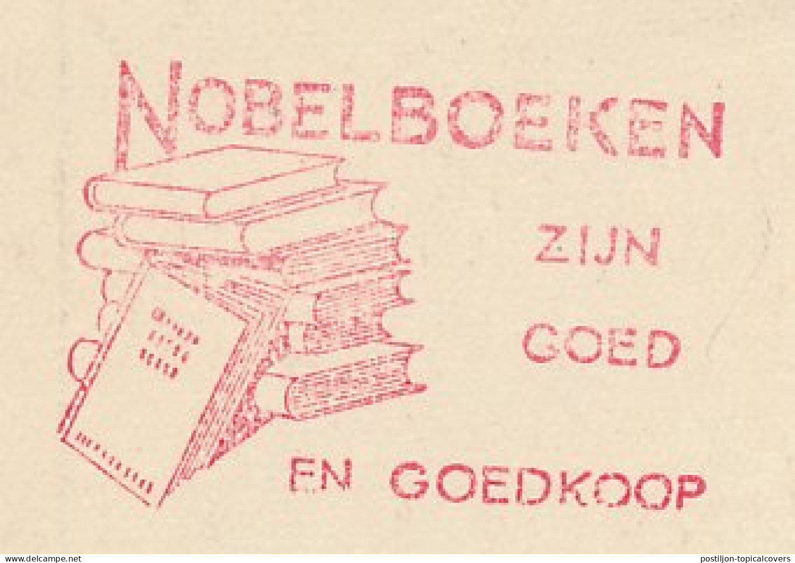 Meter Card Netherlands 1941 Books - Nobel Books Are Good And Cheap - Unclassified