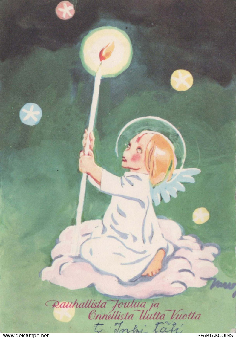 ENGEL Weihnachten Vintage Ansichtskarte Postkarte CPSM #PBP586.DE - Anges