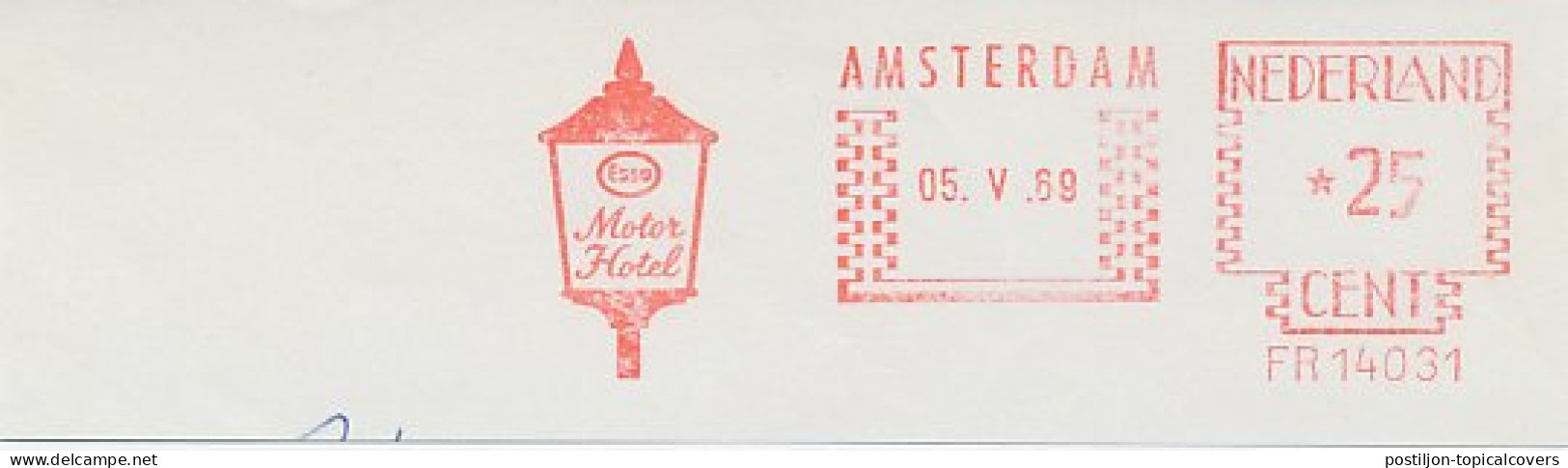 Meter Cut Netherlands 1969 Esso - Motor Hotel - Motorbikes