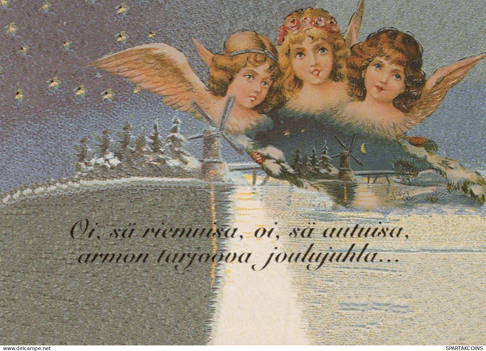 ENGEL Neujahr Weihnachten Vintage Ansichtskarte Postkarte CPSM #PAS739.DE - Anges