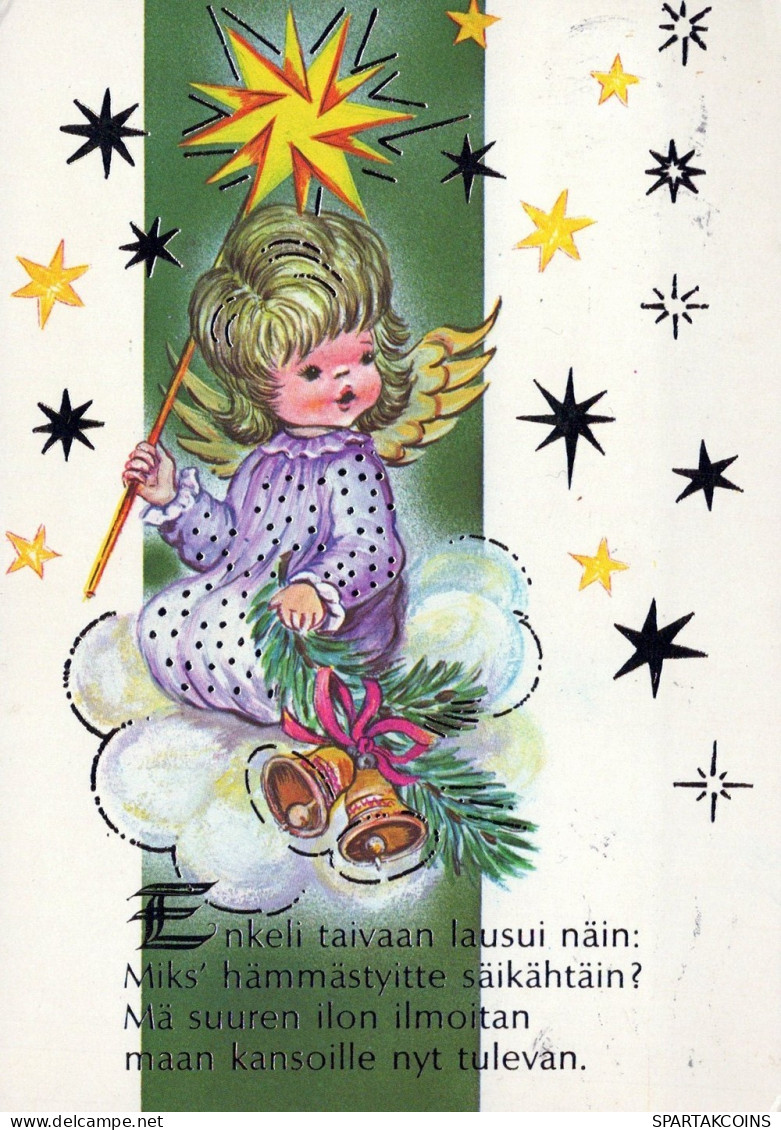 ENGEL WEIHNACHTSFERIEN Feiern & Feste Vintage Ansichtskarte Postkarte CPSM #PAJ311.DE - Anges