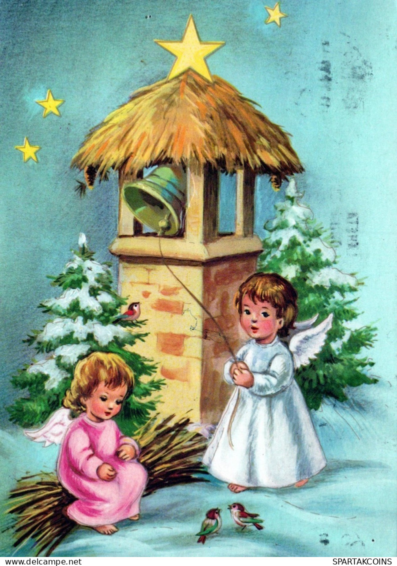 ENGEL WEIHNACHTSFERIEN Feiern & Feste Vintage Ansichtskarte Postkarte CPSM #PAH921.DE - Anges