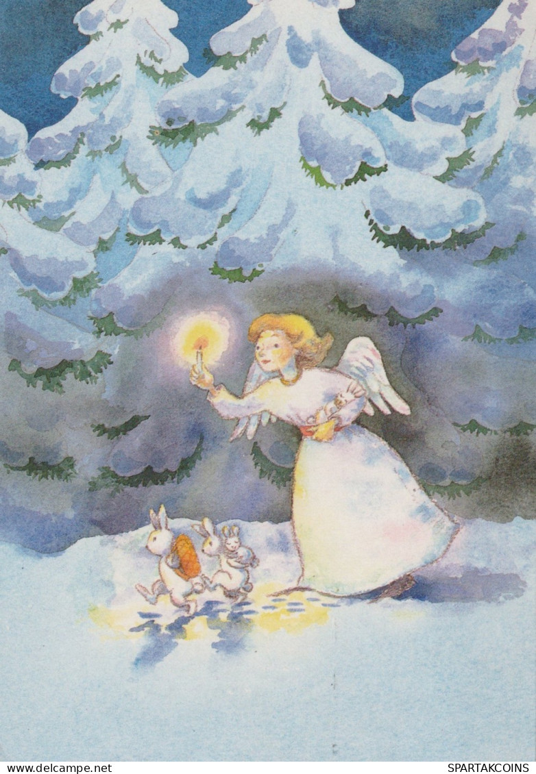 ENGEL WEIHNACHTSFERIEN Feiern & Feste Vintage Ansichtskarte Postkarte CPSM #PAH988.DE - Anges