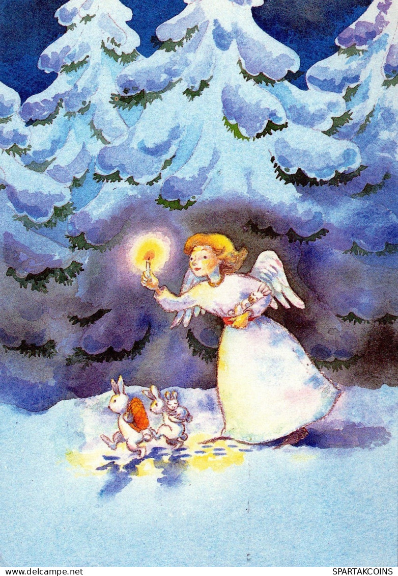 ENGEL WEIHNACHTSFERIEN Feiern & Feste Vintage Ansichtskarte Postkarte CPSM #PAH988.DE - Anges