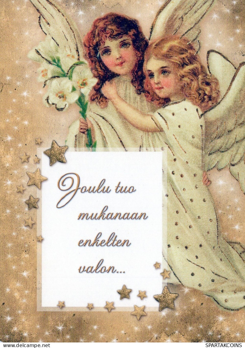 ENGEL WEIHNACHTSFERIEN Feiern & Feste Vintage Ansichtskarte Postkarte CPSM #PAH492.DE - Anges