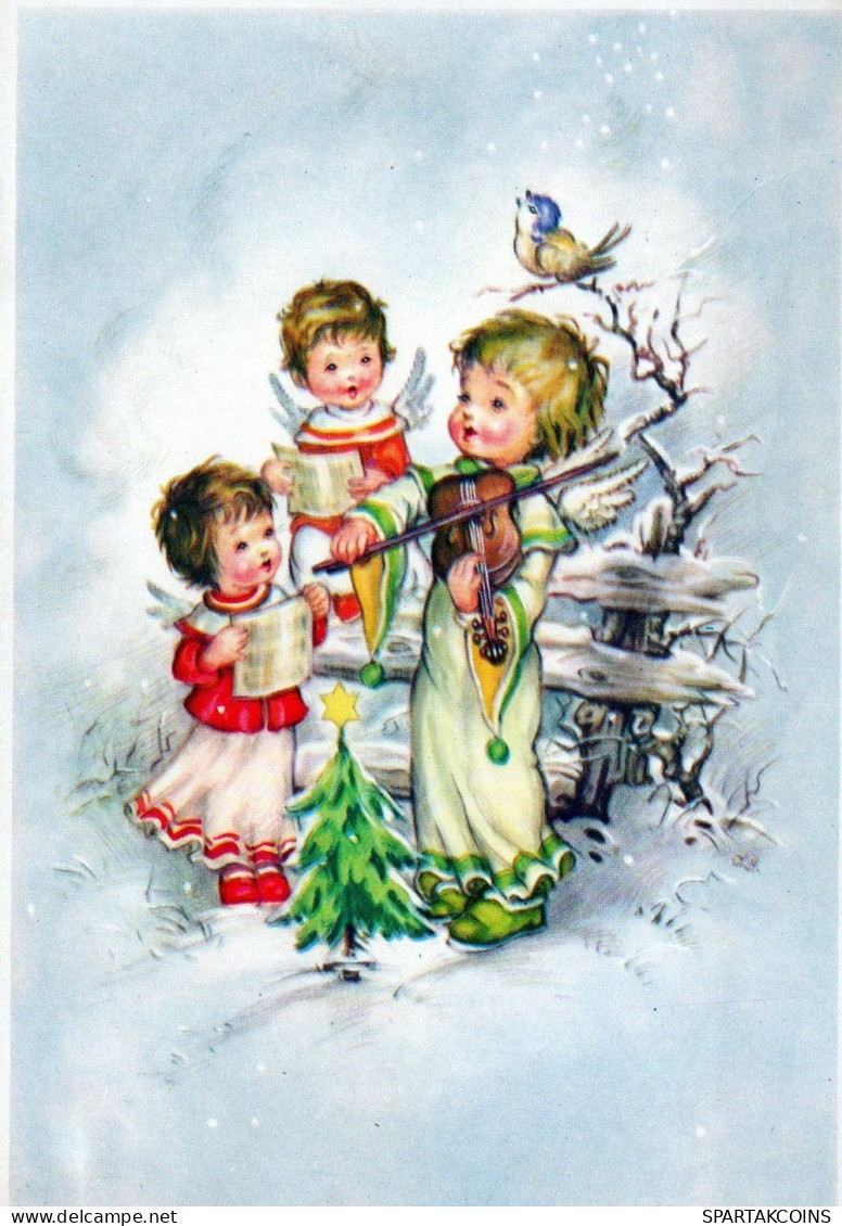 ENGEL WEIHNACHTSFERIEN Feiern & Feste Vintage Ansichtskarte Postkarte CPSM #PAG920.DE - Anges