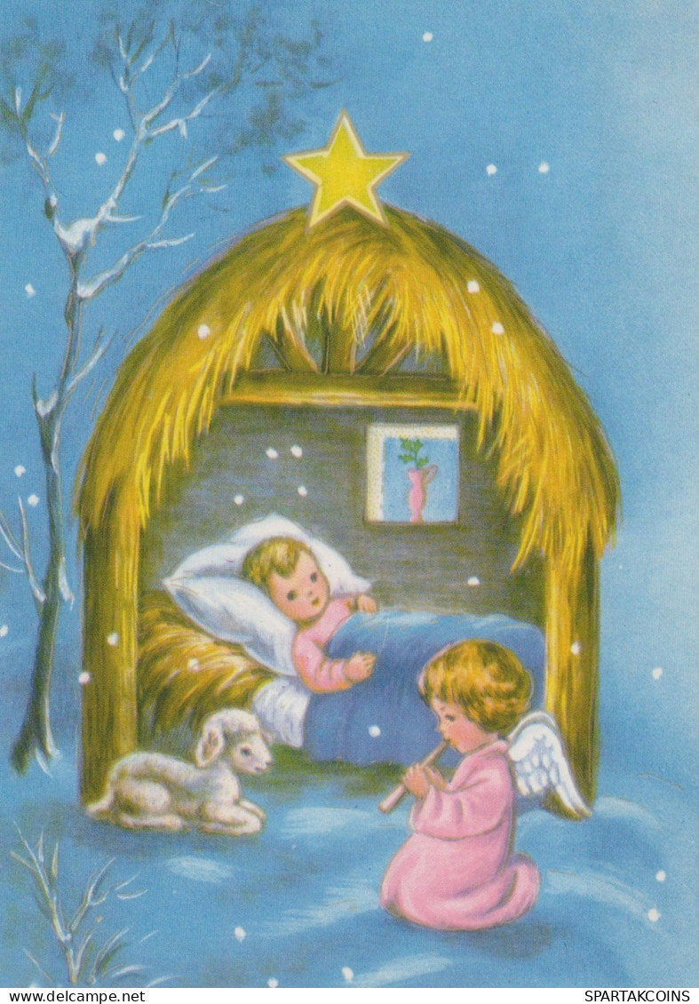 ENGEL WEIHNACHTSFERIEN Feiern & Feste Vintage Ansichtskarte Postkarte CPSM #PAH430.DE - Anges