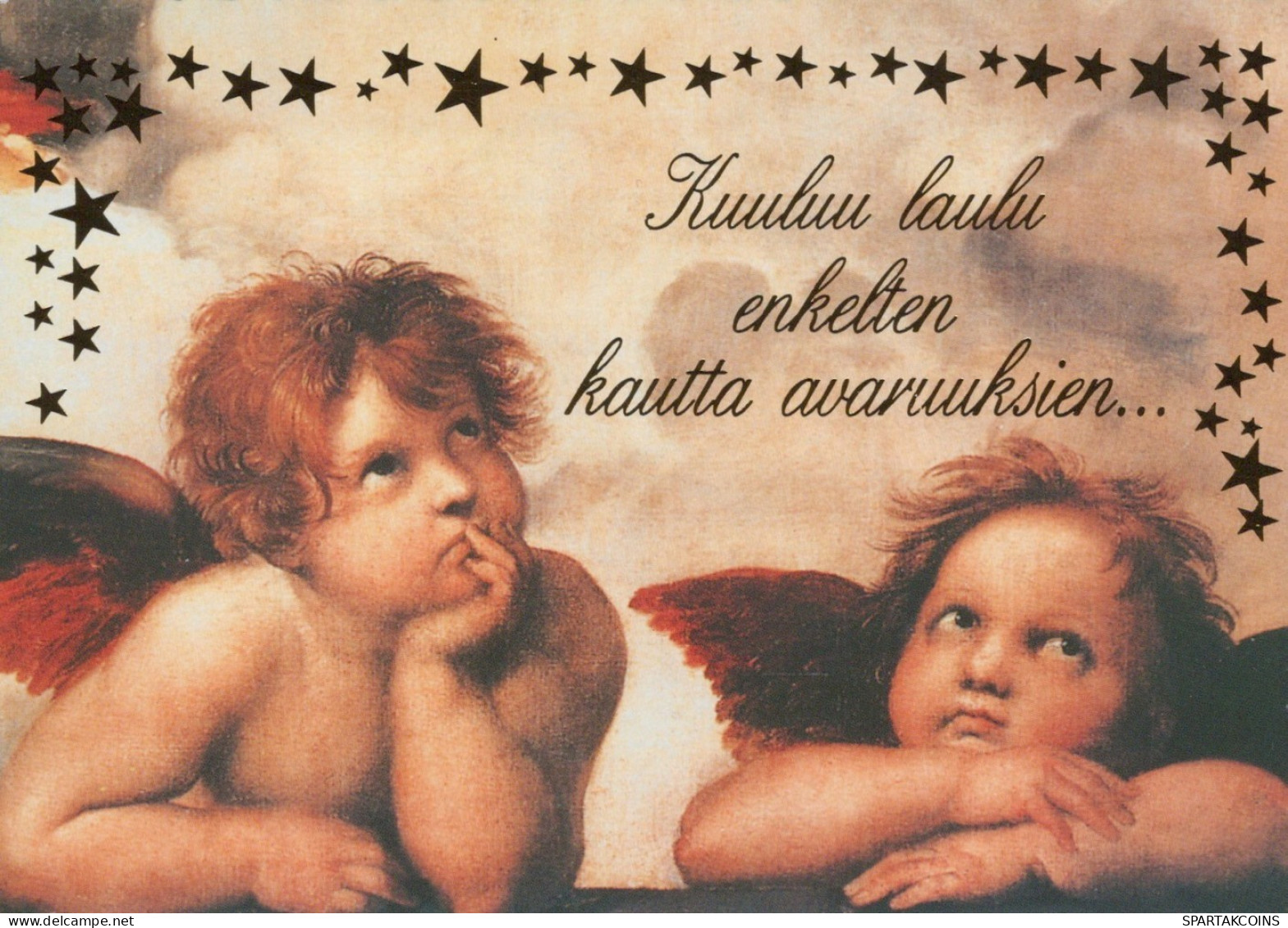 ENGEL WEIHNACHTSFERIEN Feiern & Feste Vintage Ansichtskarte Postkarte CPSM #PAH043.DE - Anges