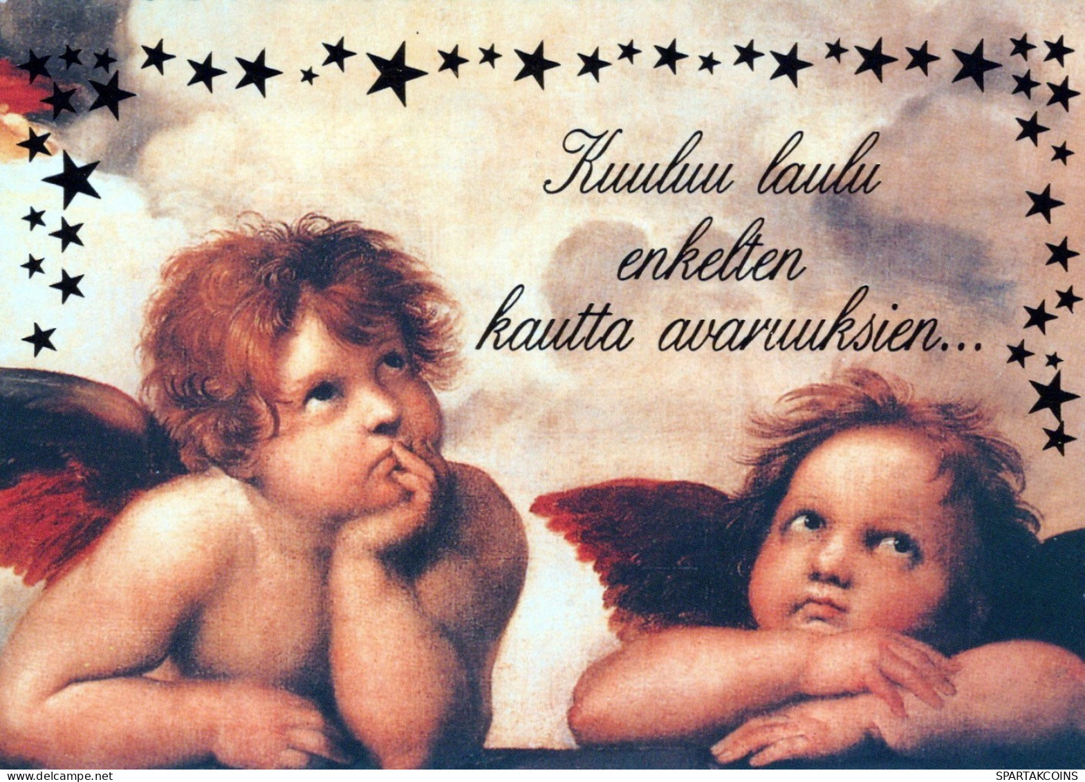 ENGEL WEIHNACHTSFERIEN Feiern & Feste Vintage Ansichtskarte Postkarte CPSM #PAH043.DE - Anges