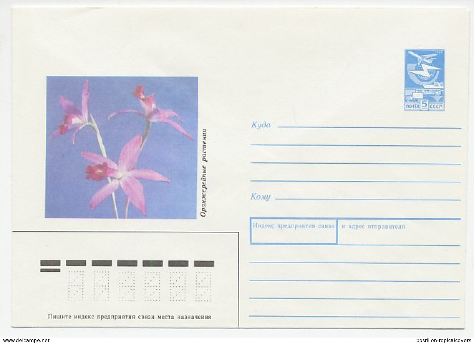 Postal Stationery Soviet Union 1989 Flower - Sonstige & Ohne Zuordnung