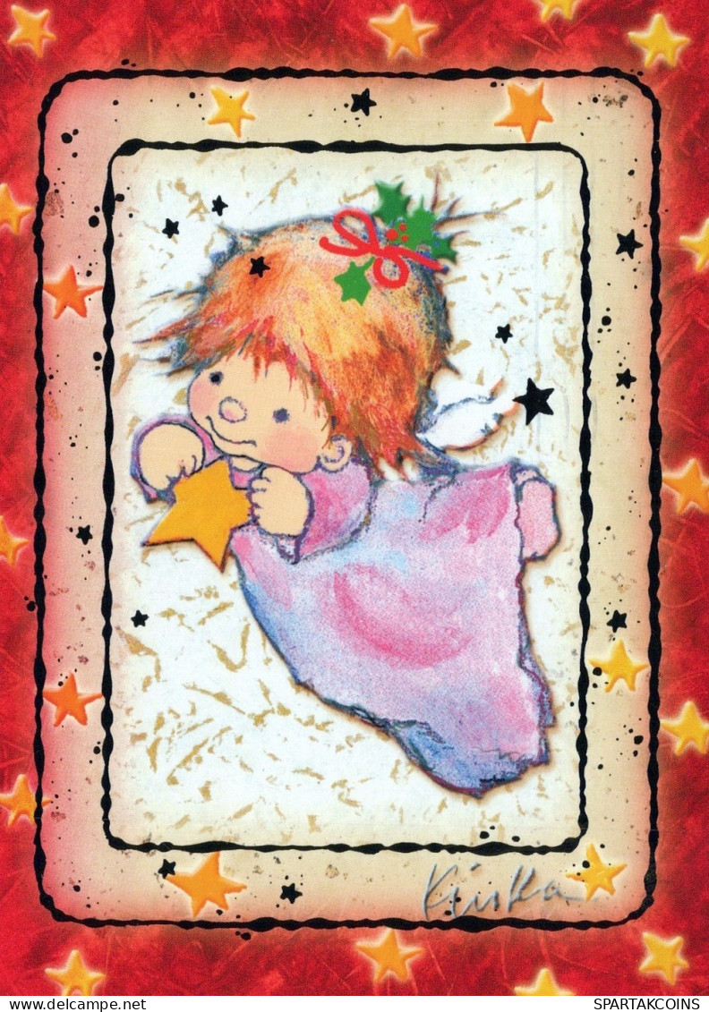 ANGELO Buon Anno Natale Vintage Cartolina CPSM #PAJ312.IT - Anges