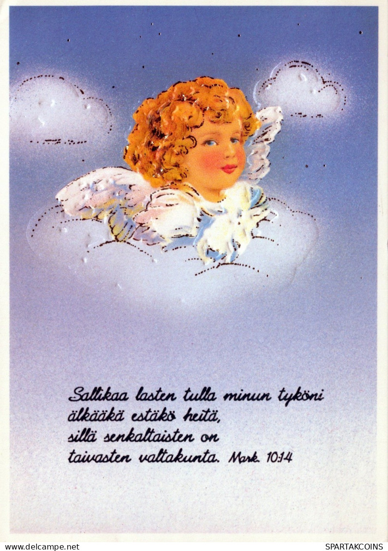 ANGELO Buon Anno Natale Vintage Cartolina CPSM #PAH299.IT - Anges