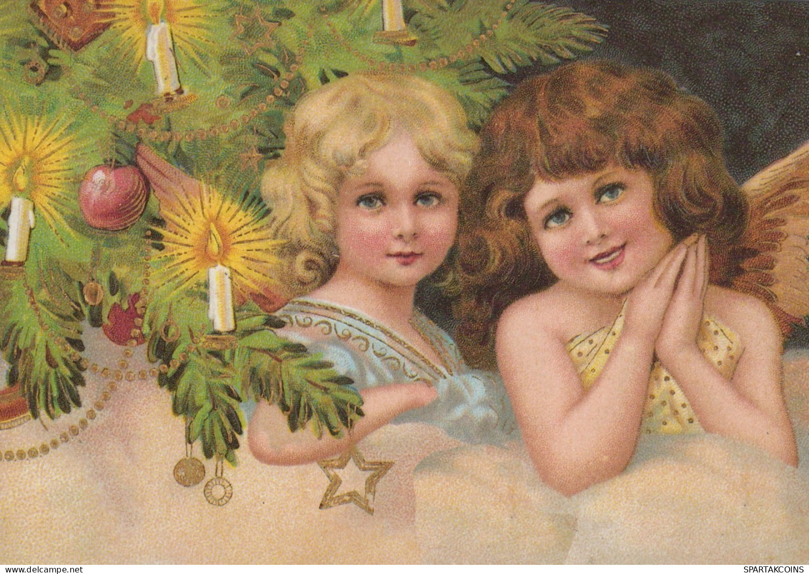 ANGELO Buon Anno Natale Vintage Cartolina CPSM #PAH044.IT - Anges