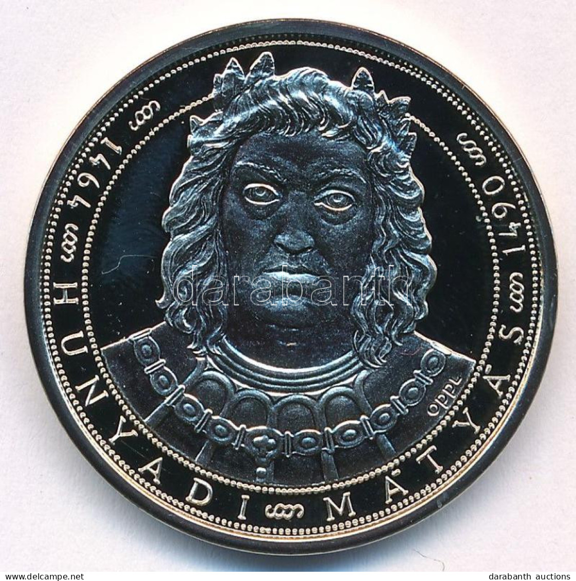 2019. "Hunyadi Mátyás 1464-1490. / A Koronázás 555. évfordulója" Aranyozott Cu-Ni Emlékérem (33mm) T:UNC - Ohne Zuordnung