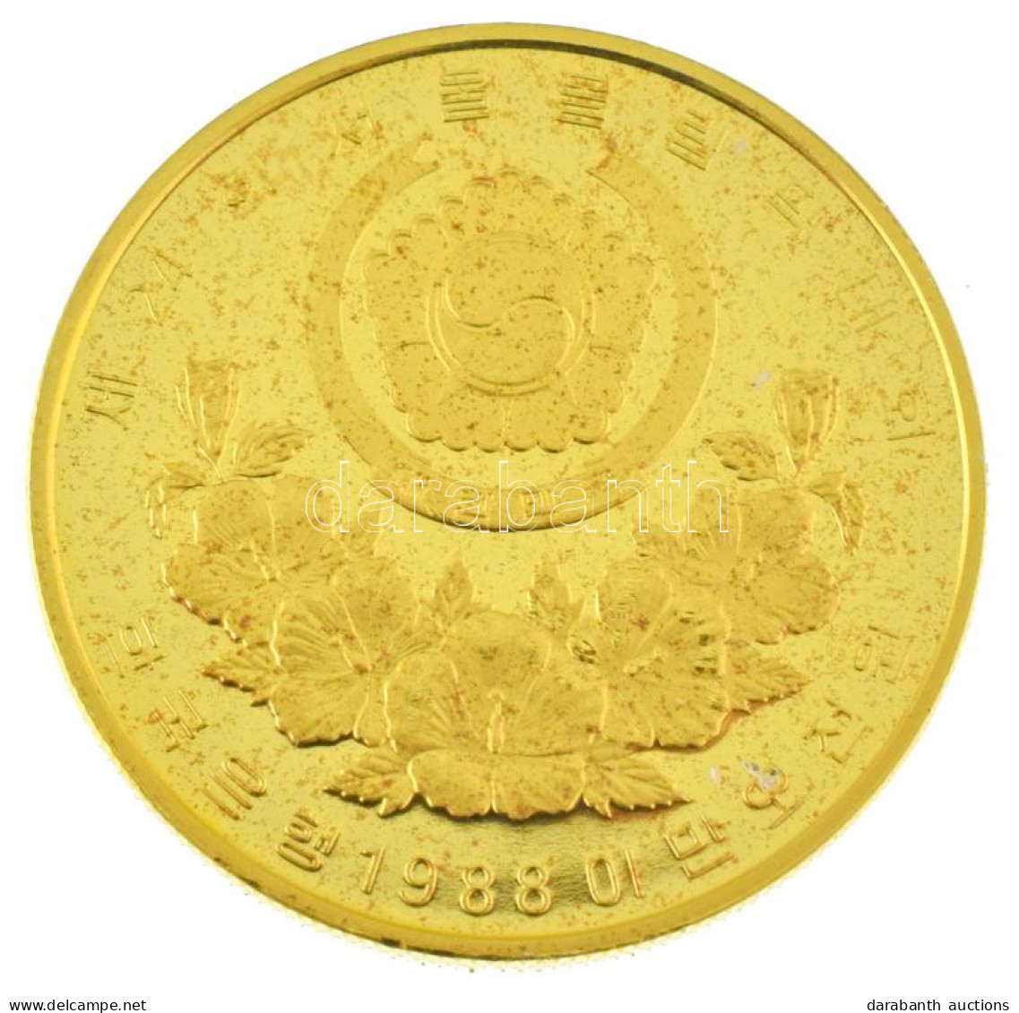 Dél-Korea 1988. 25.000W Au "1988. Nyári Olimpiai Játékok - Szöul / Mérleghinta" (16,81g/0.925/27mm) T:AU,XF (eredetileg  - Non Classés