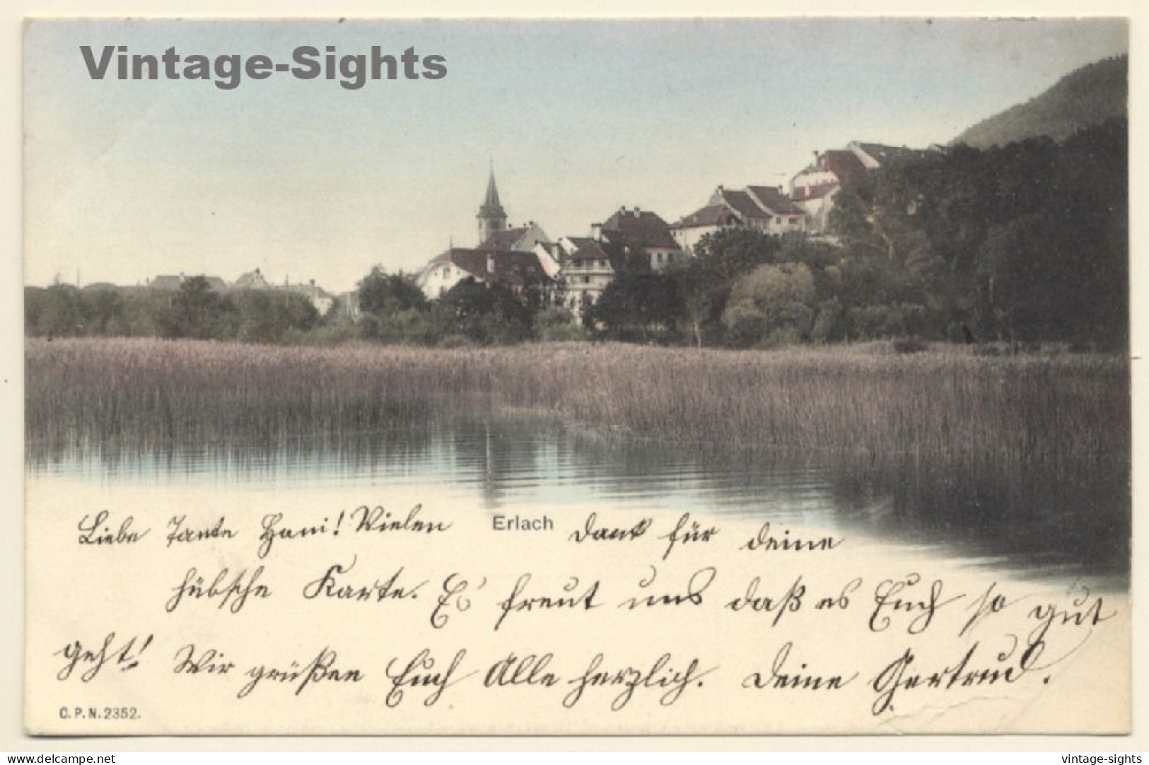 Erlach - Cerlier / Switzerland: Partial View (Vintage PC 1904) - Cerlier