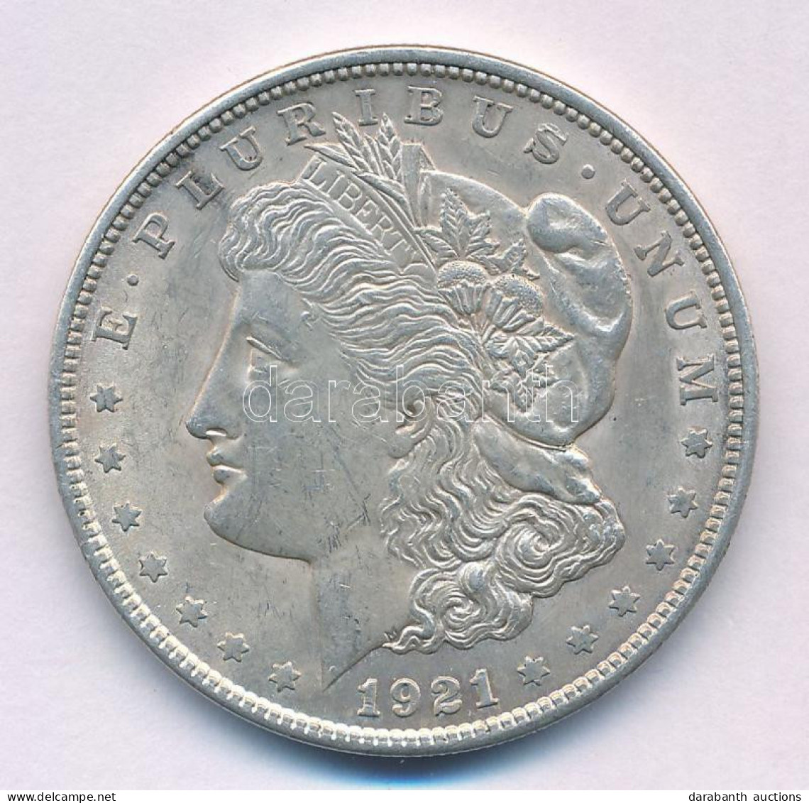 Amerikai Egyesült Államok 1921. 1$ Ag "Morgan" T:AU,XF Patina, Szennyeződés USA 1921. 1 Dollar Ag "Morgan" C:AU,XF Patin - Unclassified