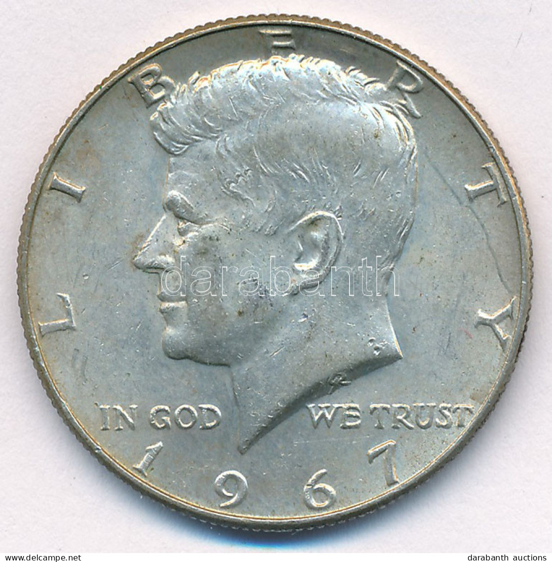 Amerikai Egyesült Államok 1967. 1/2$ Ag "Kennedy" T:XF Patina USA 1967. 1/2 Dollar Ag "Kennedy" C:XF Patina Krause KM#20 - Non Classificati