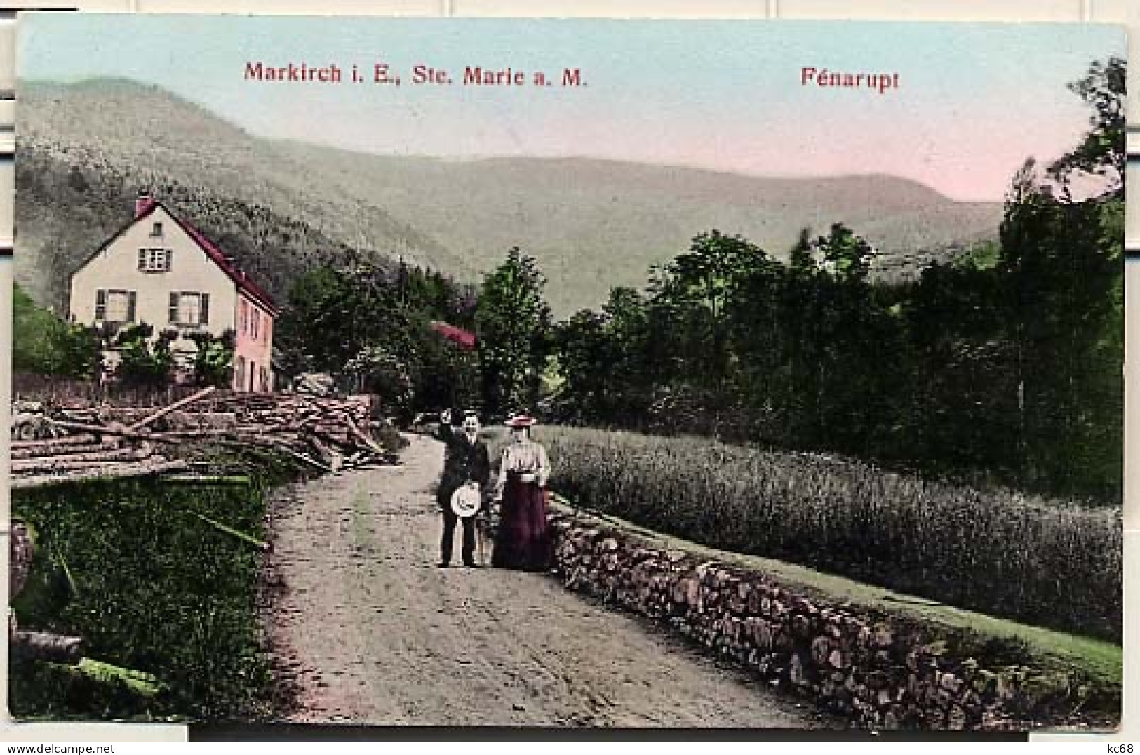 68 - Sainte - Marie - Aux -  Mines - Fénarupt - Couple En Promenade - Sainte-Marie-aux-Mines