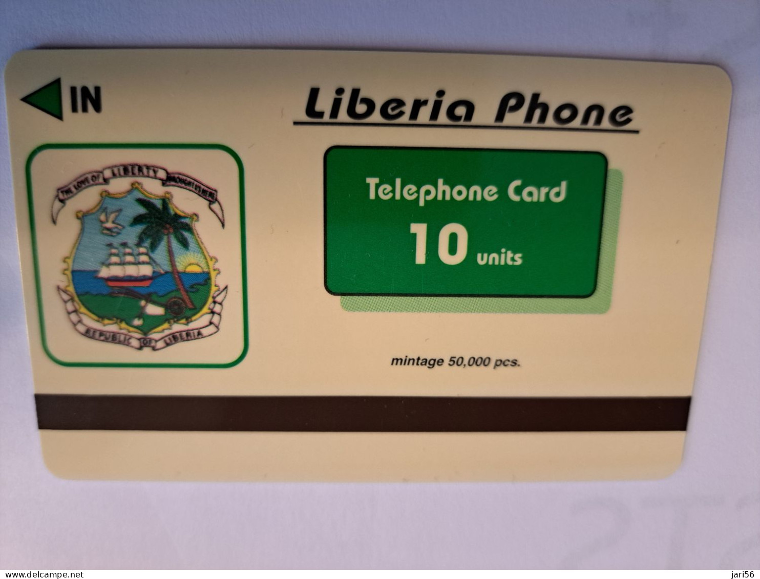 LIBERIA / 10 UNITS/ MAGSTRIPE /  CATS  / Fine Used Card       ** 16456** - Liberia