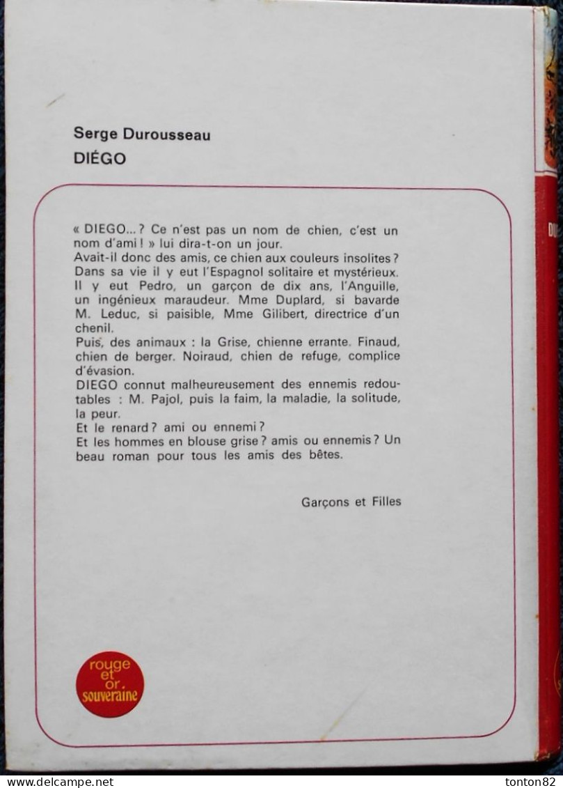 Serge Durousseau - Diégo - Bibliothèque Rouge Et Or  - 2.768 - ( 1973 ) . - Bibliotheque Rouge Et Or