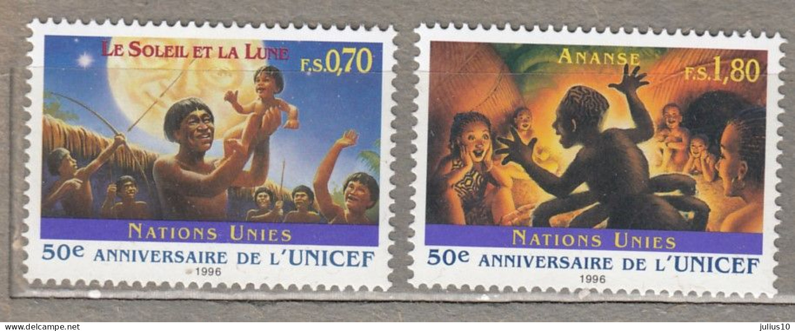 United Nations 1996 Tales MNH (**) Mi 301-302 #34105 - Fiabe, Racconti Popolari & Leggende